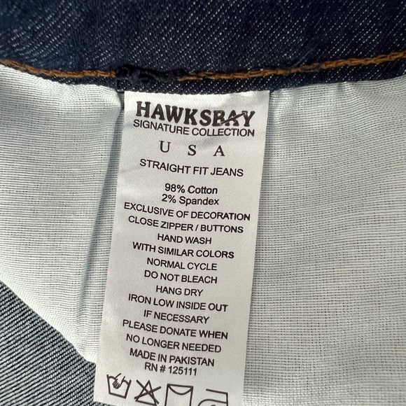 NWT Hawk’sBay Men’s Straight Fit Jeans | 36 - Picture 16 of 16